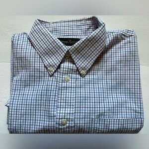 Kenneth Roberts Platinum Blue Pin Stripe Long Sleeve Botton Down Shirt